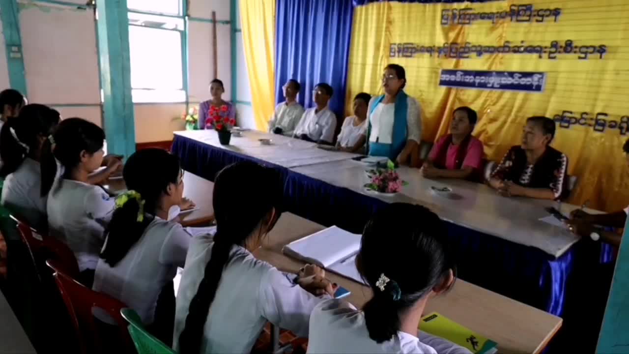 မြောင်းမြမြို့ Community Centre ခန်းမတွင်အခမ်းအနားမှူးသင်တန်းဖွင့်လှစ်