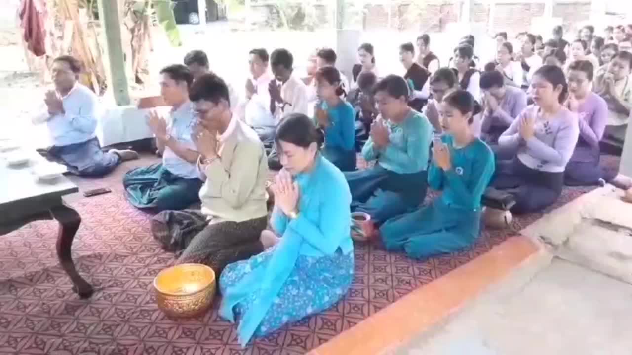 သာပေါင်းမြို့နယ်တွင်ကဆုန်လပြည့်(ဗုဒ္ဓအခါတော်နေ့) ညောင်ရေသွန်းလော...