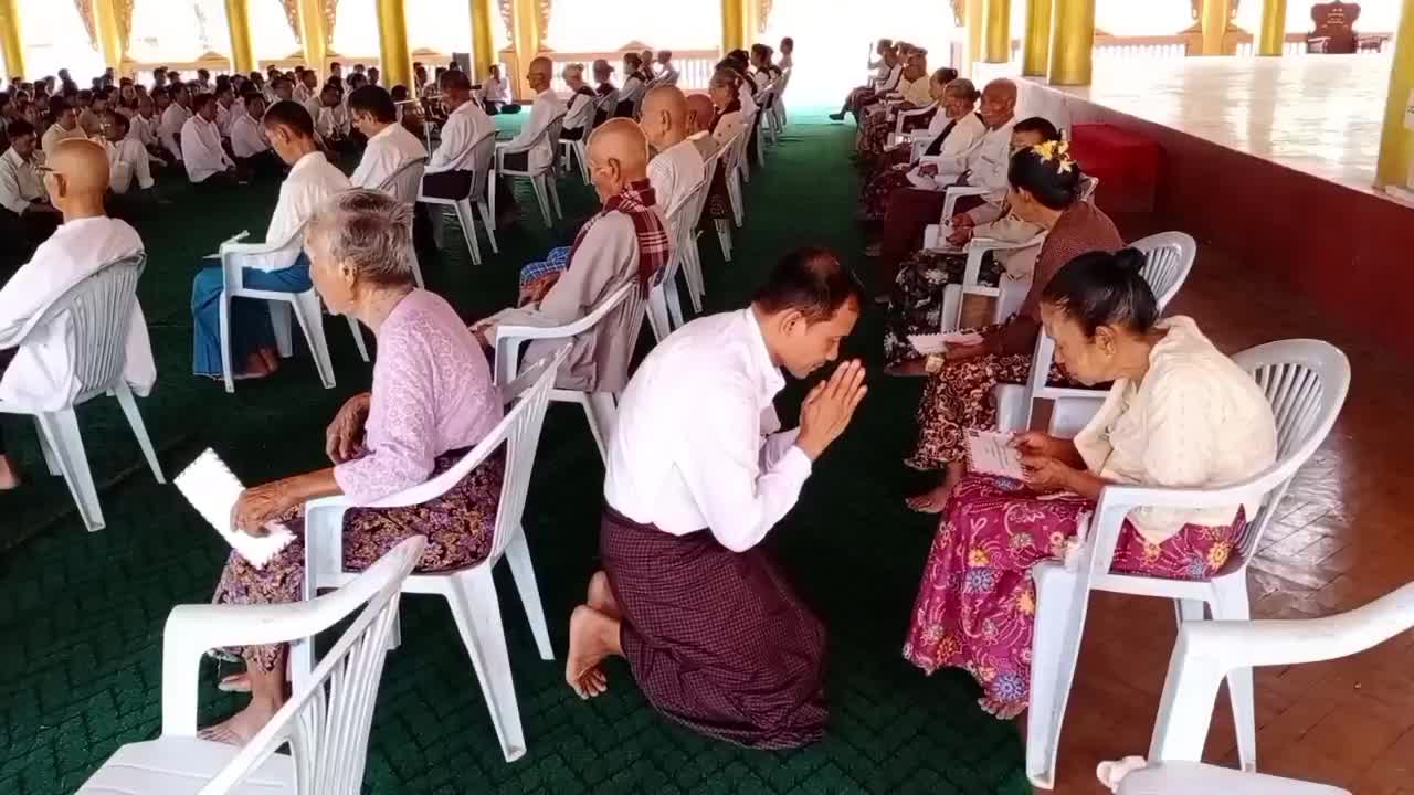 ကန့်ဘလူမြို့၌ အသက် ၈၅ နှစ်နှင့်အထက် သက်ကြီးဘိုးဘွားများအား ပူဇော်...
