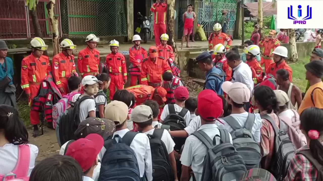 ငါးသိုင်းချောင်း မြို့တွင်ရေဘေးအန္တရာယ်ကြိုတင်ကာကွယ်ရေး အသိပညာပ...