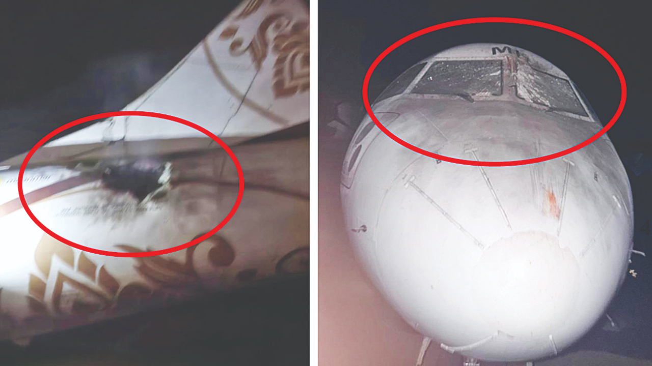 ခရီးသည်တင်လေယာဉ်တစ်စင်းအားFPV suicide drone များဖြင့်တိုက်ခိုက်