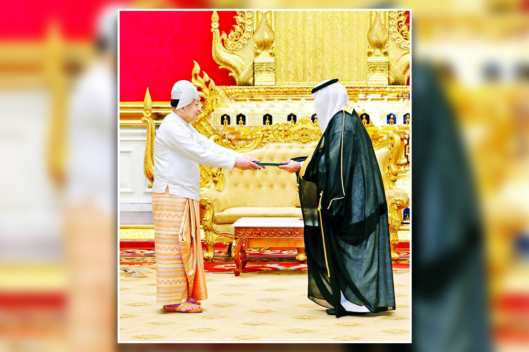 ဆော်ဒီအာရေဗျနိုင်ငံသံအမတ်ကြီးက သံအမတ်ခန့်အပ်လွှာပေးအပ်