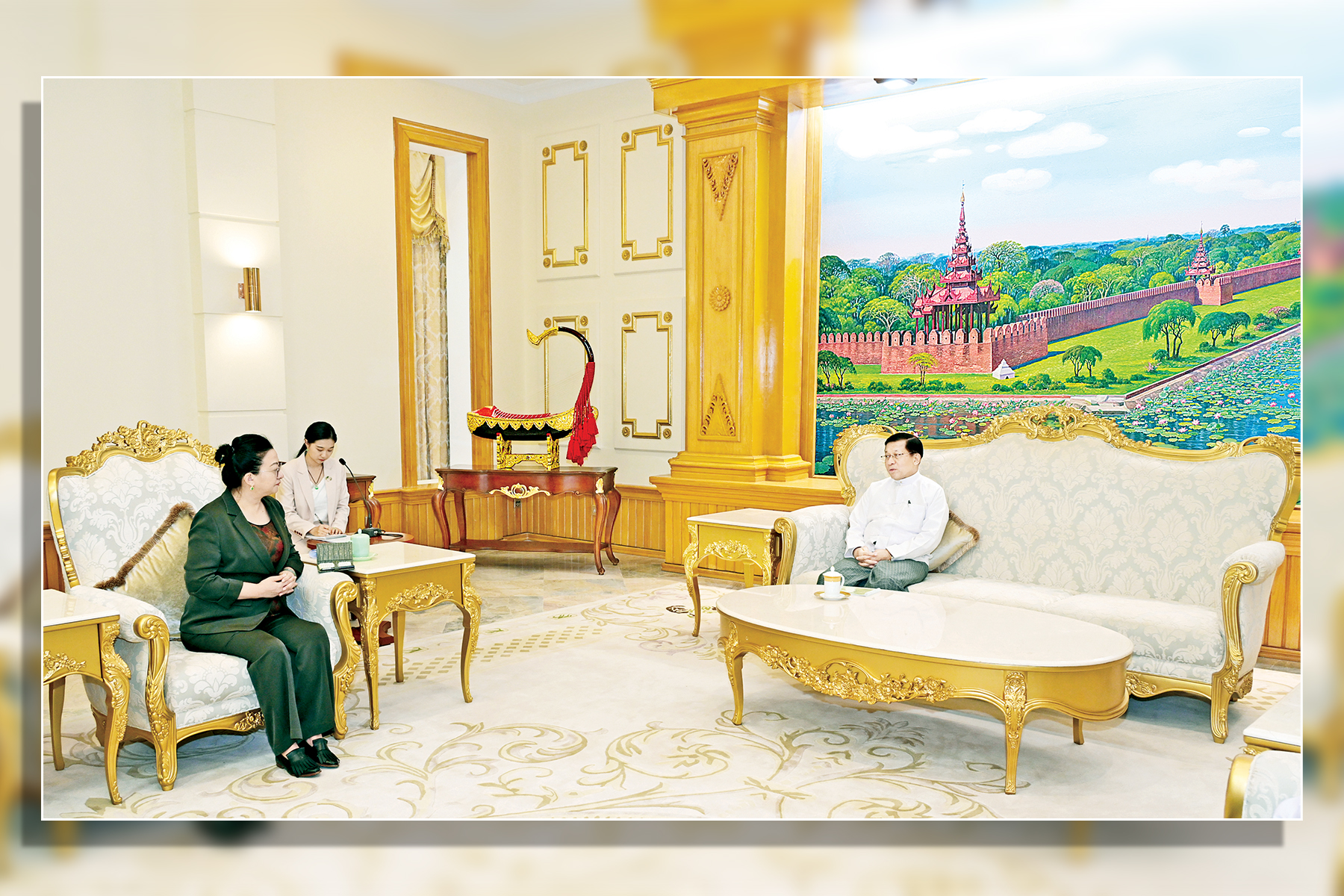 မြန်မာနိုင်ငံဆိုင်ရာ တရုတ်သံအမတ်ကြီးက လာရောက်ဂါရဝပြု တွေ့ဆုံ