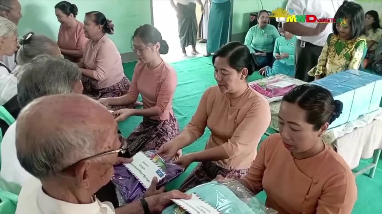ပျော်ဘွယ်မြို့နယ်၌မြန်မာနှစ်ဆန်းတစ်ရက်နေ့ တွင် ပရိတ်တရားတော်မျာ...