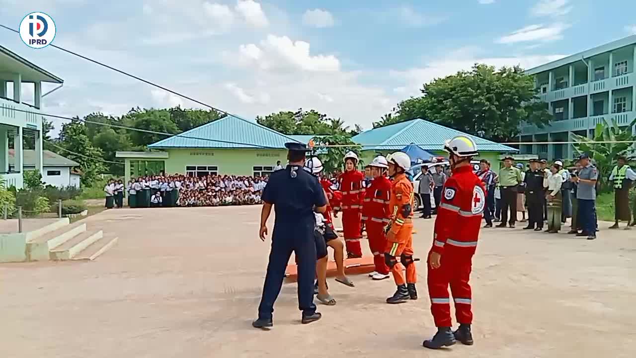 မိုင်းယောင်းမြို့၌ သဘာ၀ဘေးအန္တရာယ် ကြိုတင်ကာကွယ်ရေး ဇာတ်တိုက်လေ့...