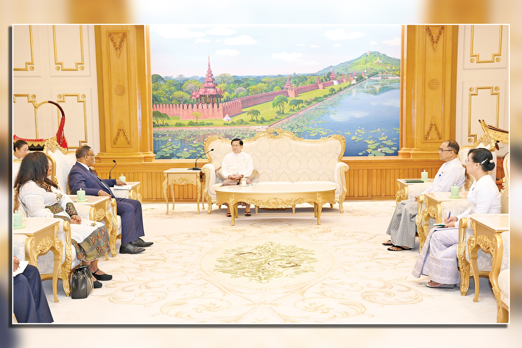 အီသီယိုးပီးယားနိုင်ငံ သံအမတ်ကြီးက လာရောက် ဂါရဝပြုတွေ့ဆုံ
