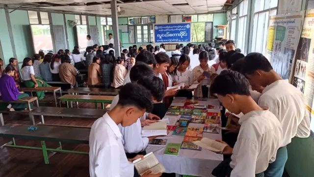 ရွှေတောင်မြို့နယ် အထက ခွဲ ထန်းကုန်းကျောင်းတွင် လူငယ်စကားဝိုင်းကျင...