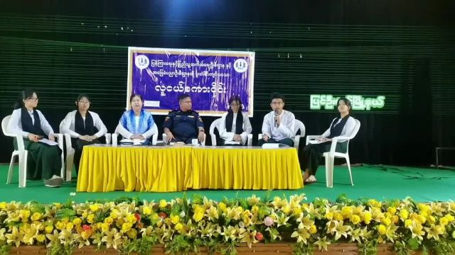 ပြင်ဦးလွင်မြို့နယ် အမှတ်(၁)အခြေခံပညာအထက်တန်းကျောင်း၌  လူငယ်စကားဝိ...