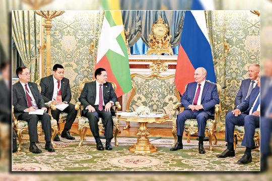 ရုရှားသမ္မတ မစ္စတာ ဗလာဒီမာပူတင်နှင့် တွေ့ဆုံဆွေးနွေး