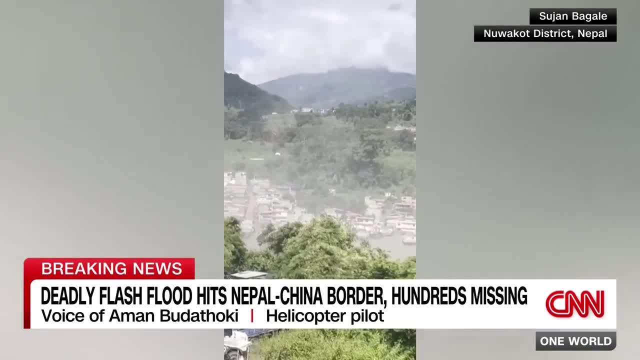 China-Nepal flash flood: Helicopter pilot describes everything he saw