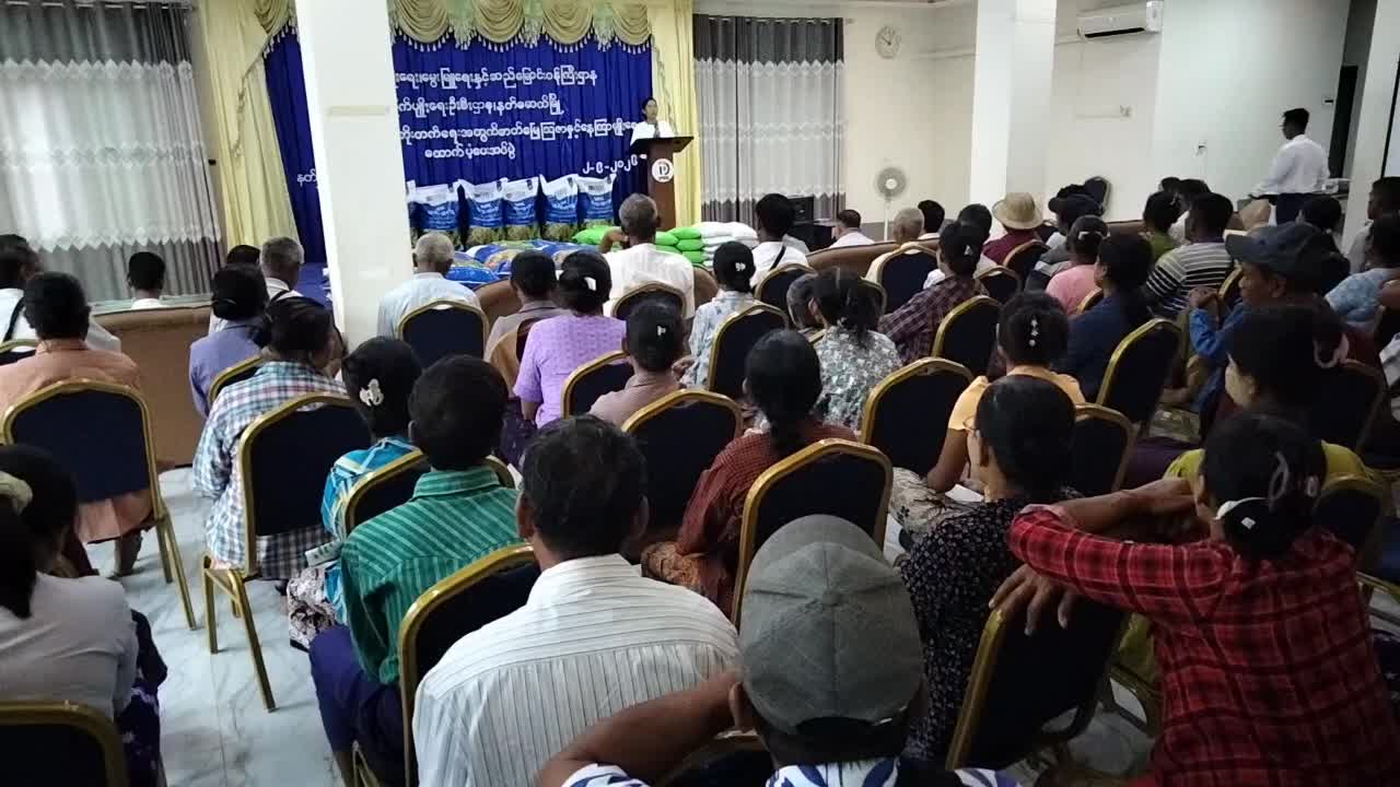 နတ်မောက်မြို့လူထုအခြေပြုဗဟိုဌာန(Community Centre)တွင်ဝါသီးနှံဖွံ့ဖြိုးတိုး...