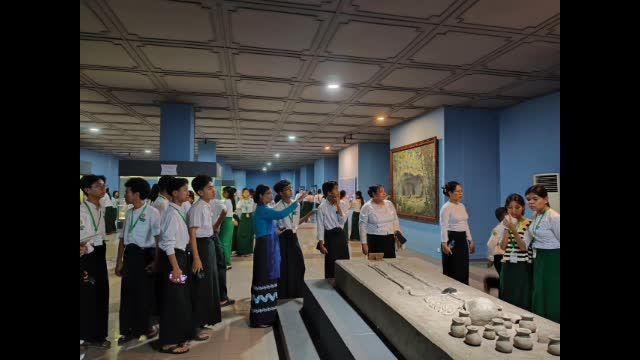 ရန်ကုန်မြို့အမျိုးသားပြတိုက်သို့  တောင်ဥက္ကလာပမြို့နယ်ရှိကျောင်...